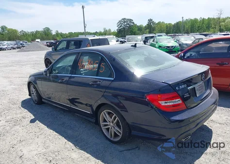 2013 Mercedes-Benz C 300 Luxury 4Matic/Sport 4Matic из США, поврежденный, VIN WDDGF8AB7DR278526